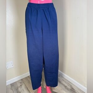 WonderWink WonderWORK Women’s Scrub Pants 3X Petite Navy Blue Elastic Waist